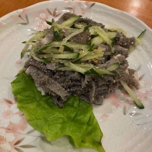 金龍　センマイ刺し